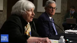 Yellen, Powell Grilled In Senate Banking Committee Hearing Over Debt, Inflation