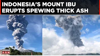 Mount Ibu Eruption: Thick Ash And Dark Clouds | Indonesia Volcano Eruprtion | World News