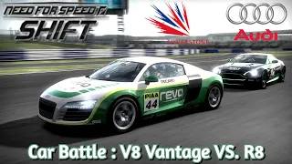 Retro Racing Games : Need For Speed Shift - Car Battle : V8 Vantage VS. R8