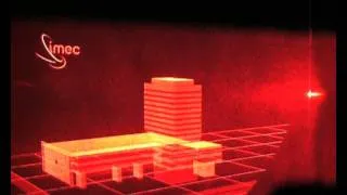 Lab-demo of imec's holographic chip.