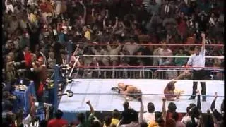 Macho Man Randy Savage wins the WWF Championship