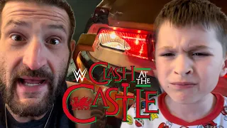 CRASH before the Castle ! WWE Clash at the Castle reactions vlog