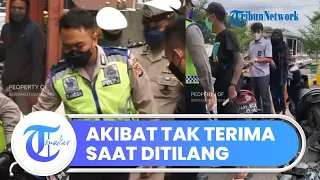 Tak Terima Ditilang, Pemuda Ini Rusak Motornya di Kiaracondong