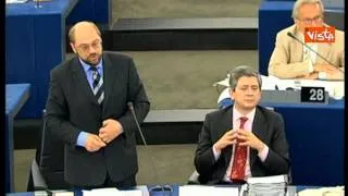 30-06-14 ARCHIVIO BRUXELLES LO SCONTRO BERLUSCONI SCHULZ AL PARLAMENTO UE 01_14