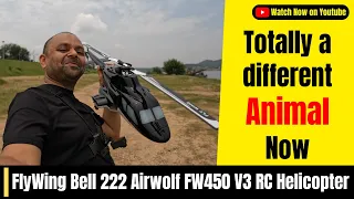 High Speed Sports Flight - Flywing FW450 V3 Bell 222 Airwolf GPS RC Helicopter