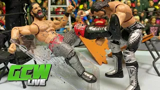 GCW Live Full Show! Rollins vs Omega Extreme Rules WWE Action Figure Match