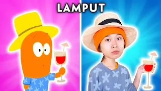 LAMPUT - CHASING IN HOTEL | LAMPUT CARTOON IN REAL LIFE! | Hilarious Cartoon