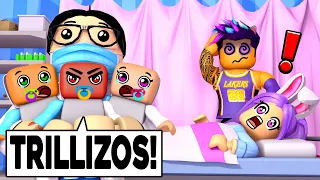 DÍA DE PARTO! NACEN los BEBÉS PERO... TRILLIZOS?😱 *BEBÉ MALIGNO*👿 - CLUB ROBLOX