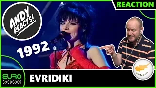 ANDY REACTS! Evridiki - Teriazoume (Cyprus 1992) EUROVISION REACTION!