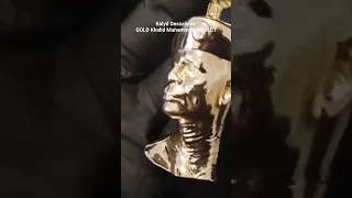 Dr. Khalid Abdul Muhammad protective amulet, eternalized in gold. Long live his spirit. #BlackPower
