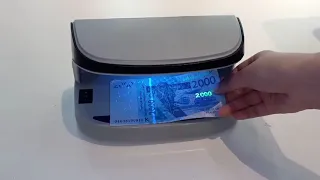 365NM Light Counterfeit Money Fake Note Detection Machine MOP IQR RoHS