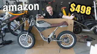 I Bought the CHEAPEST ELECTRIC MOTORCYCLE from AMAZON for Kids (AND Adults) for $498