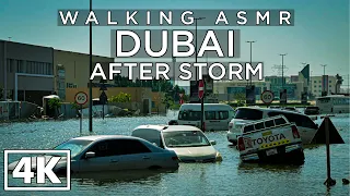 DUBAI [4K] 2 Days after the Storm - Walking in Al Barsha 1 - ASMR