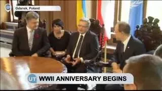 WWII Anniversary Begins: Ban, Poroshenko join European heads for Gdansk events