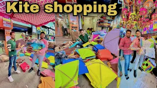 Kite shopping For kite festival 2023 | Kite market | kite,firki,dori,thread,manjha | @Sezuvlogs