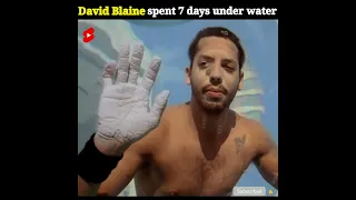 "David Blaine"  This man spent 7 day underwater 😮 #shorts #america #shortfeed