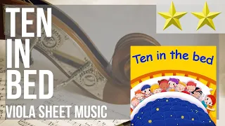 Viola Sheet Music: How to play Ten In Bed by Super Simple Song