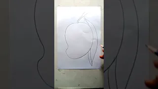 How to draw mango | mango drawing | आम का चित्र। #mango #shorts