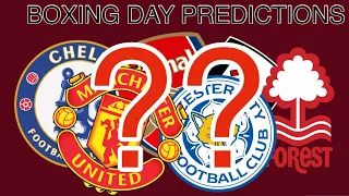 The Premier League Is Back! My 2022 Boxing Day Predictions