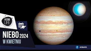 Przelot jasnej asteroidy, pożegnanie komety i rzadka koniunkcja planet!  Niebo w kwietniu 2024