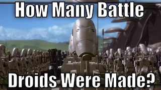How Big was the Separatist Droid Army?