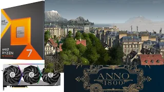 Ryzen 7800X3D + RTX 3080 + ANNO 1800 (2160p, high, vsync)