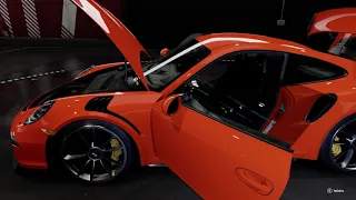 porsche 911 rs3 light show