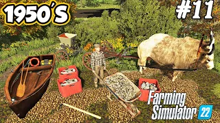 1950'S. Digging potatoes by hand. Fishing and smoking. Collecting stones. Selendra. FS 22. Ep. 11