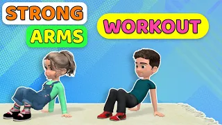 STRONG ARMS WORKOUT - UPPER BODY EXERCISES FOR KIDS