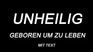 Unheilig. Geboren um zu leben. Mit Text. ***Deutschlernen***