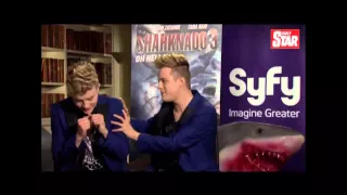 24/07/2015 Daily Star  - Jedward ("Sharknado 3" Promo)