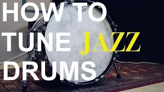 How to tune Jazz drums - Bass Drum