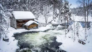 ❄Beautiful Winter Snow Scene Relaxing Piano Music - Soothing Calming Sleep Meditation Study Music 28