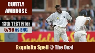 CURTLY AMBROSE | 13th TEST Fifer | 5/96 @ The Oval | WEST INDIES tour of ENGLAND 1995