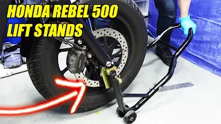 How to Use Motorcycle Lift Stands - Honda Rebel 500