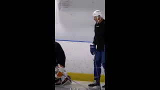 John Gibson and JT miller is practice this off-season