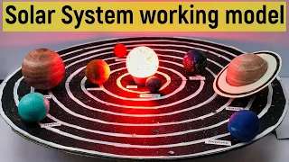 Solar system working model | Solar system | solar system model making | science project model