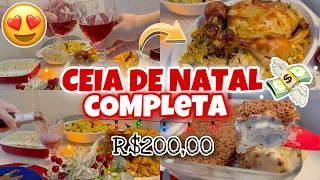 DESAFIO: CEIA DE NATAL COM R$200,00 COMPLETA: PRATO PRINCIPAL, SOBREMESA E BEBIDA + EU CONSEGUI?