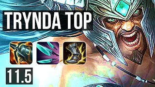 TRYNDAMERE vs SYLAS (TOP) | 6/0/4, 2.0M mastery, 500+ games, Dominating | EUW Diamond | v11.5