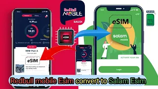 how to Redbull mobile esim convert to Salam esim