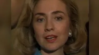 1993 Bill and Hillary discuss the first woman president