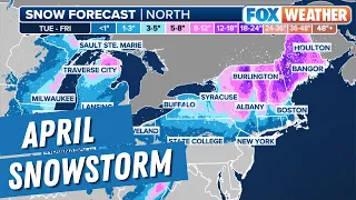 Significant April Snowstorm To Blast Great Lakes And Northeast With Heavy Snow