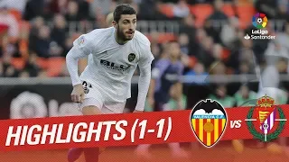 Highlights Valencia CF vs Real Valladolid (1-1)