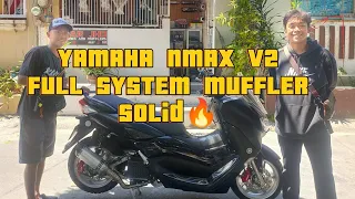 Full system muffler for nmaxv2 sold abd installed w/soundcheck#viralvideo #tnkulord