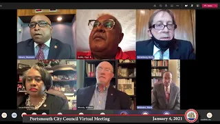 City Council Virtual  Meeting January 4, 2021 9 AM Session Portsmouth, Virginia