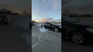 Supercharged Chevy SS sedan burnout
