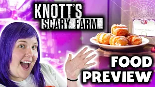 New food at Knott's Scary Farm 2023 preview night!