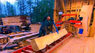 MILLING FRESH LUMBER, WOODMIZER LT15 WIDE