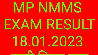 MP NMMS EXAM RESULTS