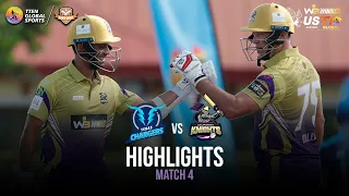 Match 4 Highlights: Texas Chargers vs California Knights | US Masters T10 2023